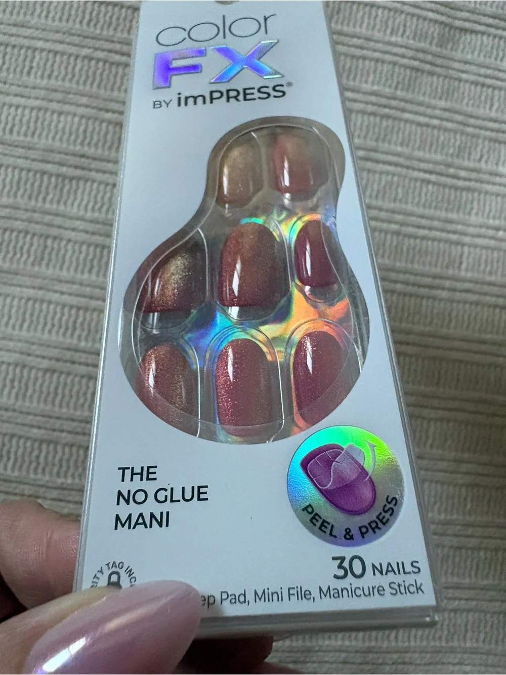 imPRESS Color FX Press-On Nails — Fuchsia Pink Set
